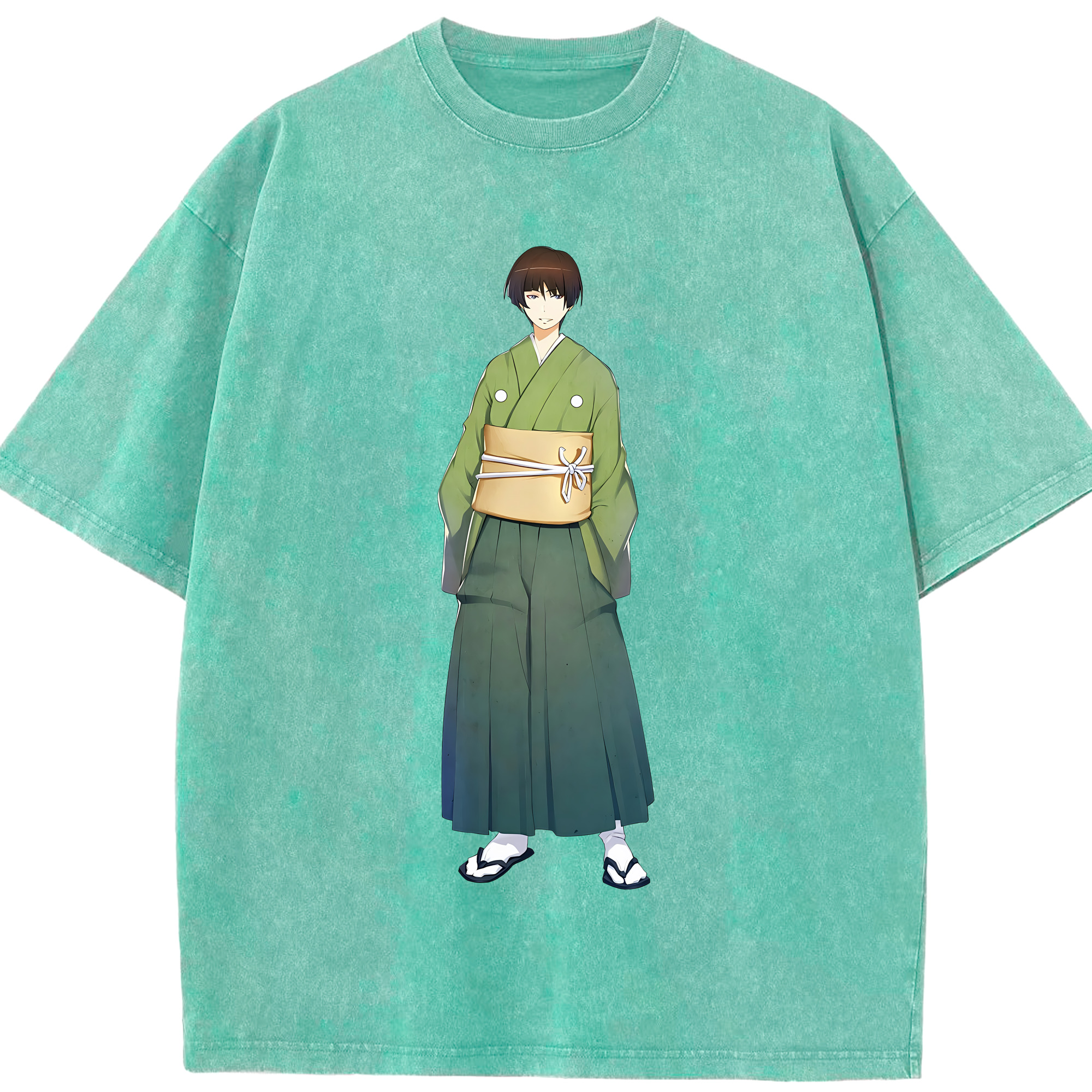 （画像用） 刀剣乱舞 Touken Ranbu 綿100% ヴィンテージ風 半袖Tシャツ（フロントプリント）